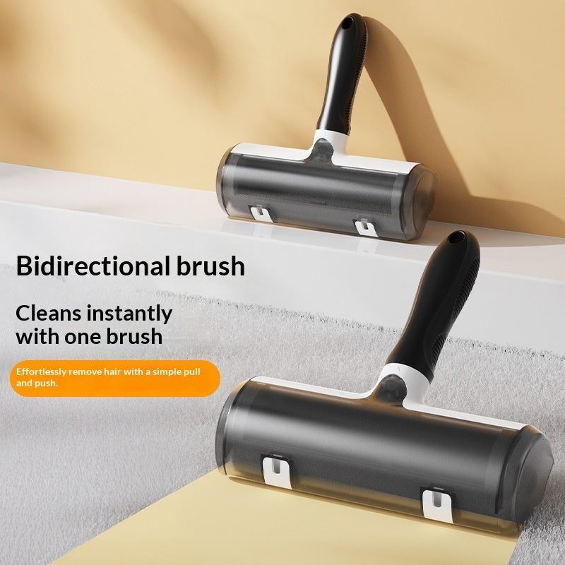 Dog And Cat Pet Grooming Brush With A Cleaning Roller For Removing Fur