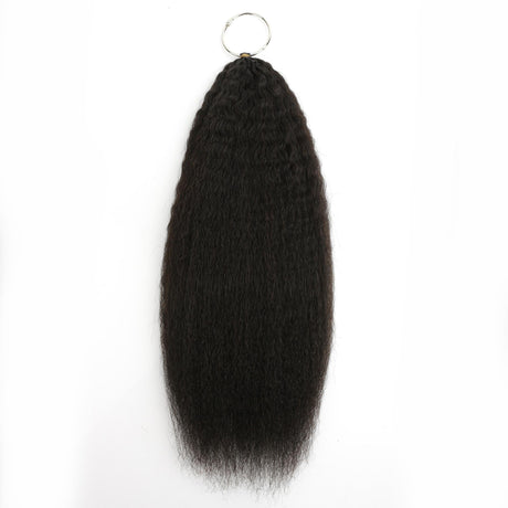 16" Kinky Straight Feather Crochet