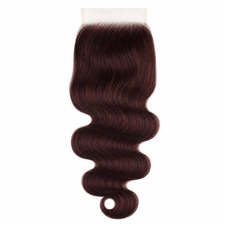 Burgundy Body Wave 5x5 HD Lace Closure