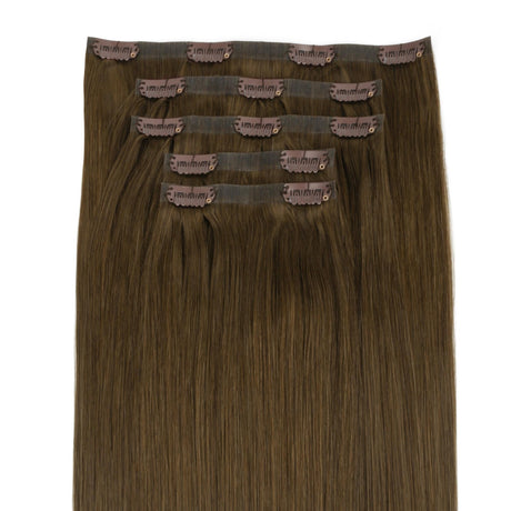 Chocolate Brown Invisible Clip-ins