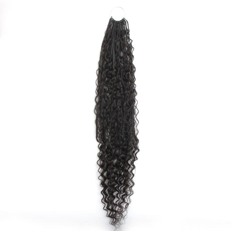 Deep Wave Boho Braids with Human Hair Blend