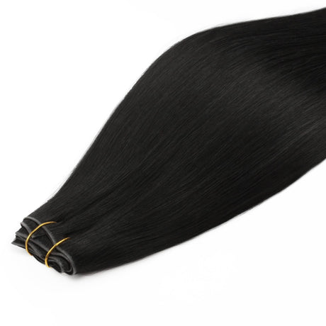 Jet Black Invisible Clip-ins