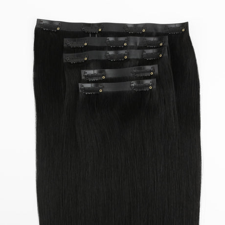 Jet Black Seamless Clip-ins