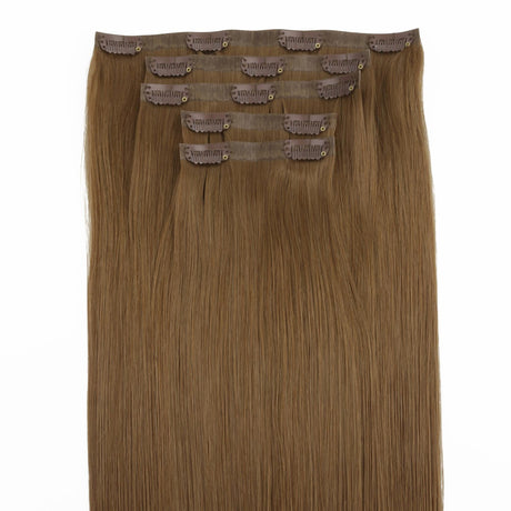 Medium Chestnut Brown Seamless Clip-ins